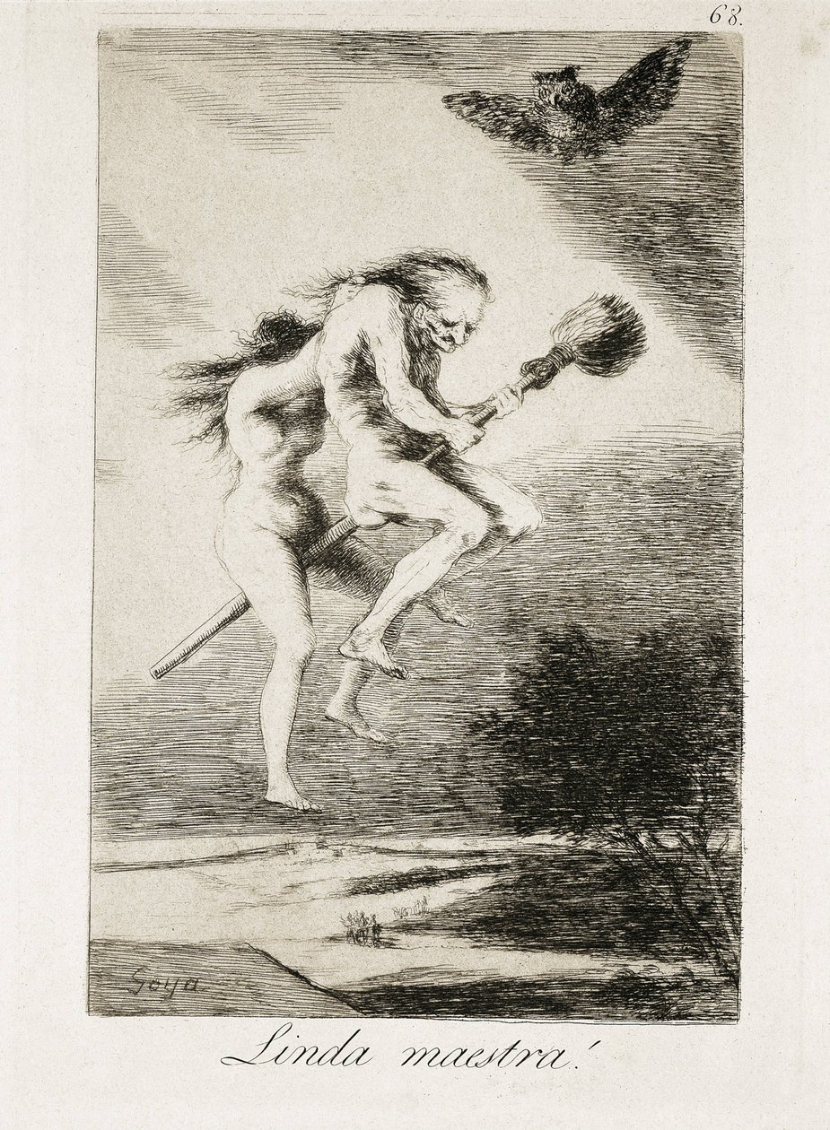 Hezká učitelka. 1793-1799 (akvatinta) od Francisco Jose de Goya y Lucientes