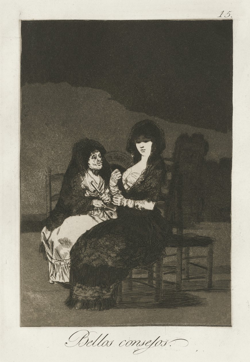 Pretty Teachings, 1868 od Francisco de Goya
