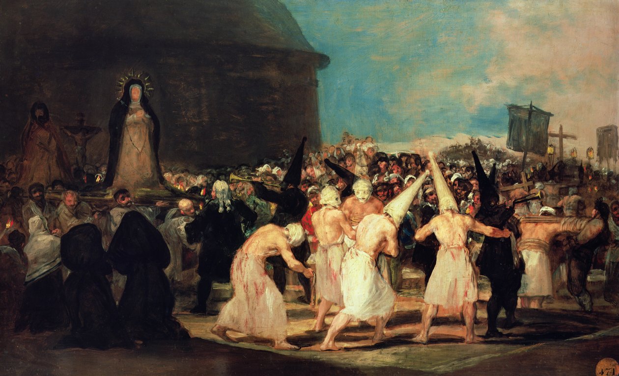 Průvod flagelantů od Francisco de Goya
