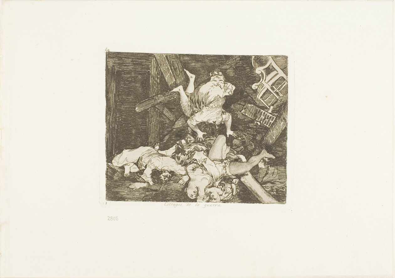 Ravages of war, deska 30 z The Disasters of War od Francisco Jose de Goya y Lucientes