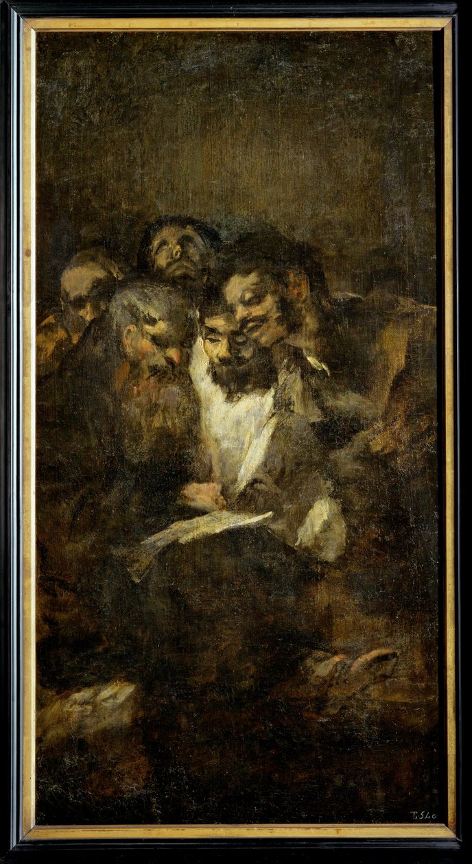 Čtení, také Politici ... (malba na plátně) od Francisco Jose de Goya y Lucientes