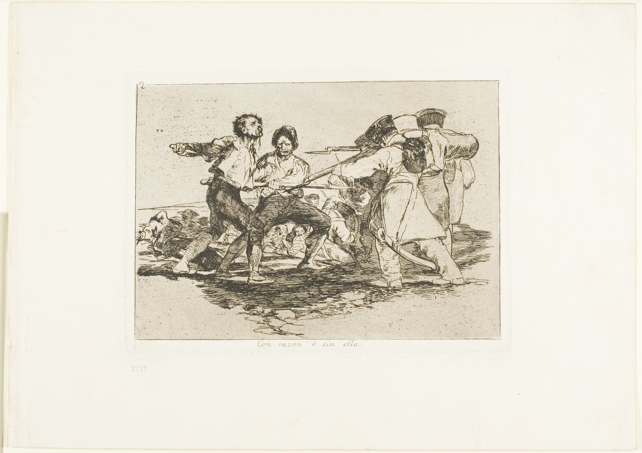 Správně nebo neprávem, deska dva z The Disasters of War od Francisco Jose de Goya y Lucientes