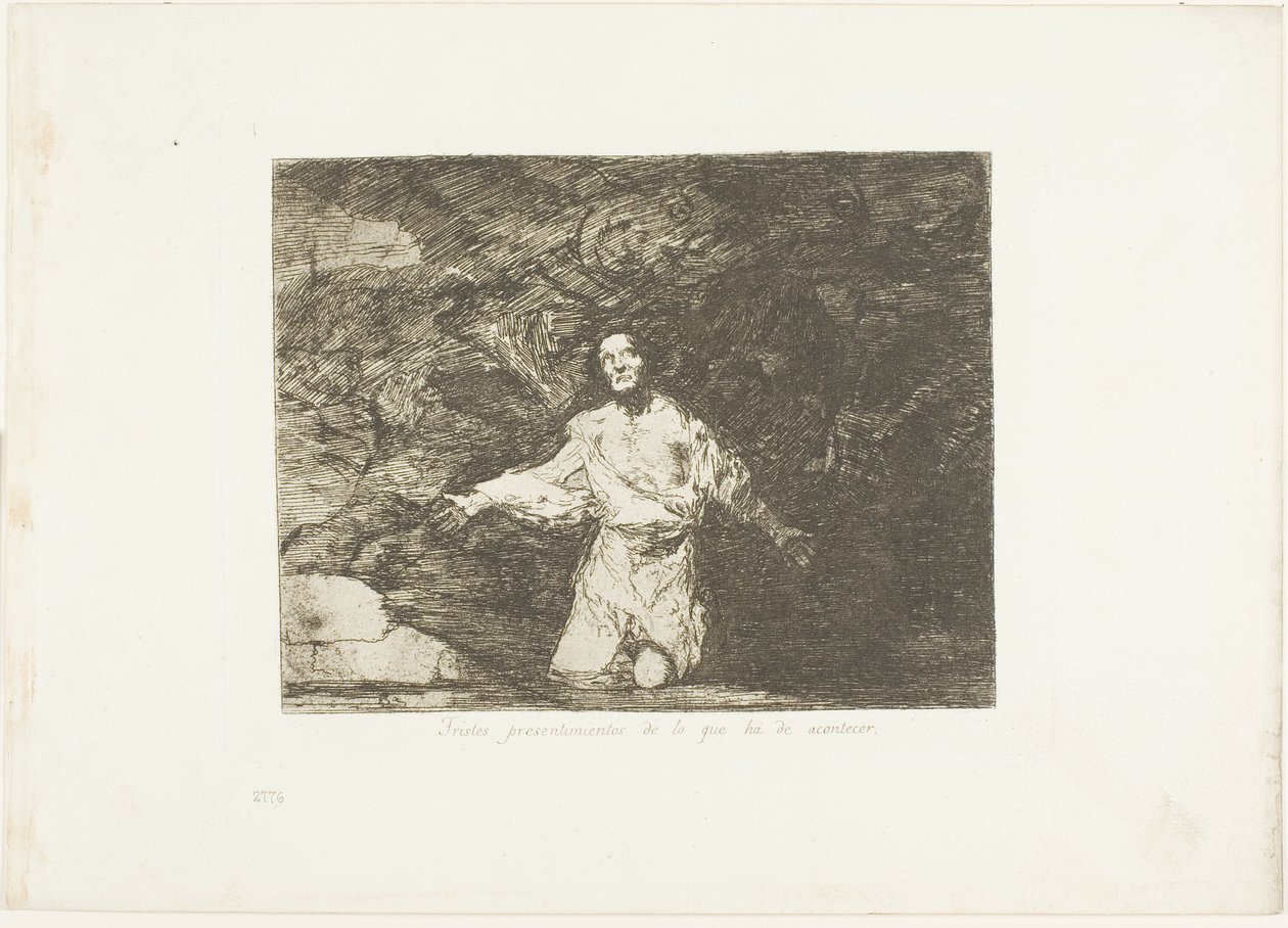 Sad Forebodings of What is Going to Happen, deska jedna z The Disasters of War od Francisco Jose de Goya y Lucientes