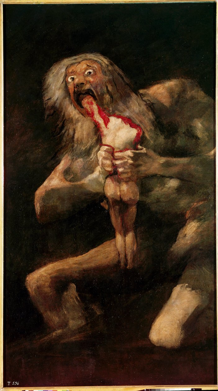 Saturn požírá svého syna od Francisco Jose de Goya y Lucientes