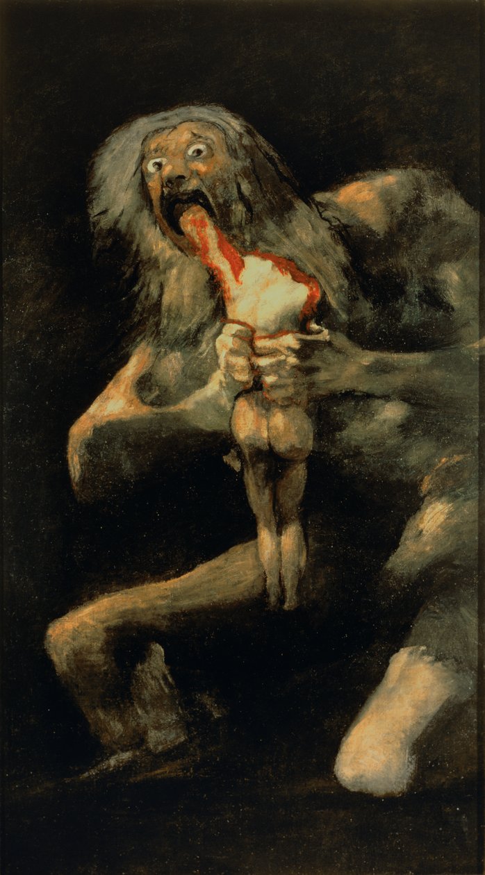 Saturn požírá jednoho ze svých synů od Francisco de Goya