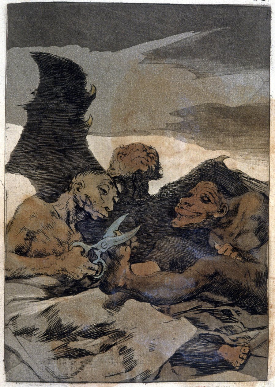 Se Repulen (Daří se jim dobře), c. 1802 (rytina) od Francisco Jose de Goya y Lucientes