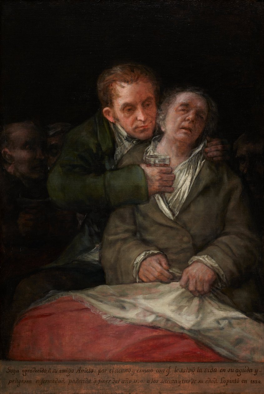 Autoportrét s doktorem Arrietou od Francisco Jose de Goya y Lucientes