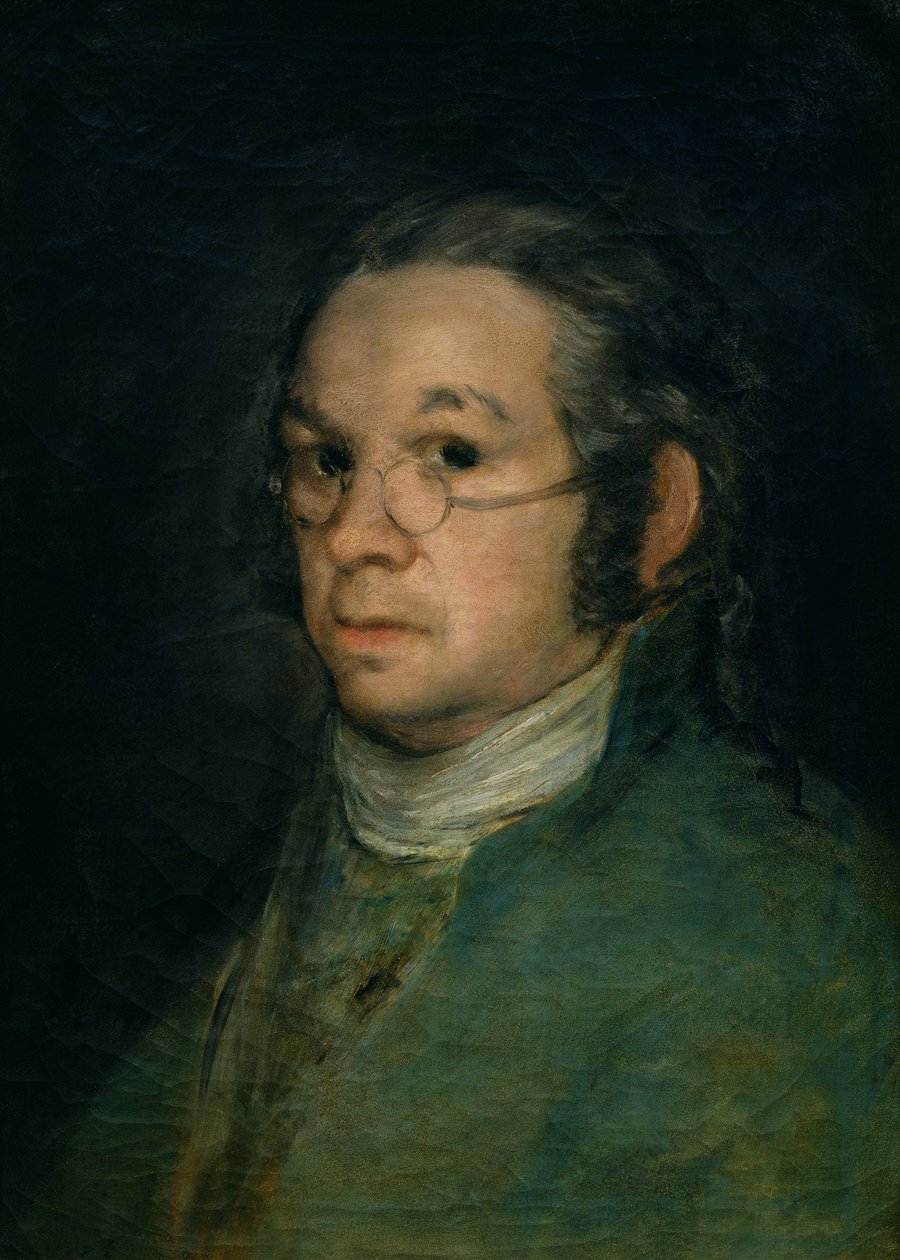 Autoportrét s brýlemi, cca 1800 (olej na plátně) od Francisco de Goya