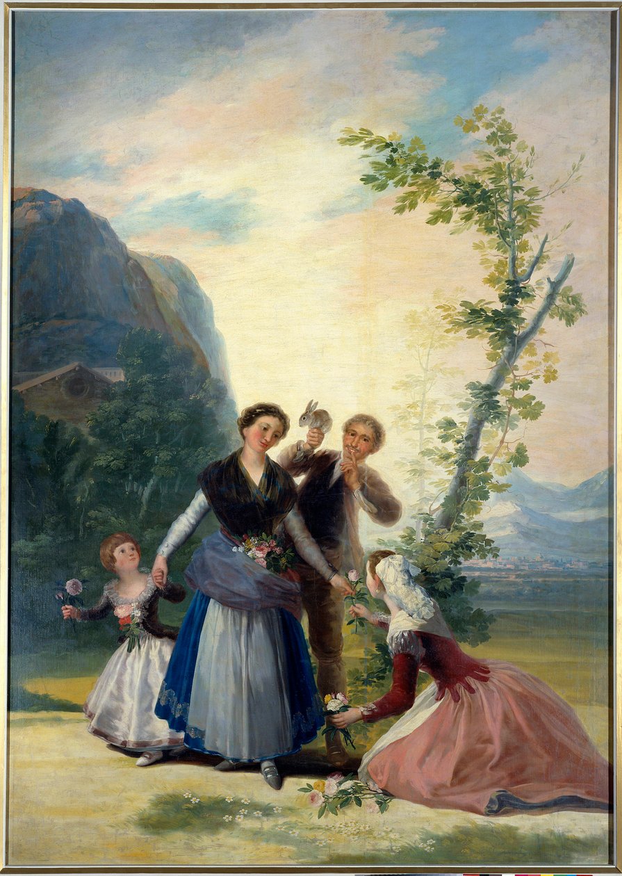 Jarní malba od Francisca de Goyi (1746-1828) 19. století. Ztlumit. 2,77 x 1,92 m. Madrid. Muzeum Prado od Francisco de Goya