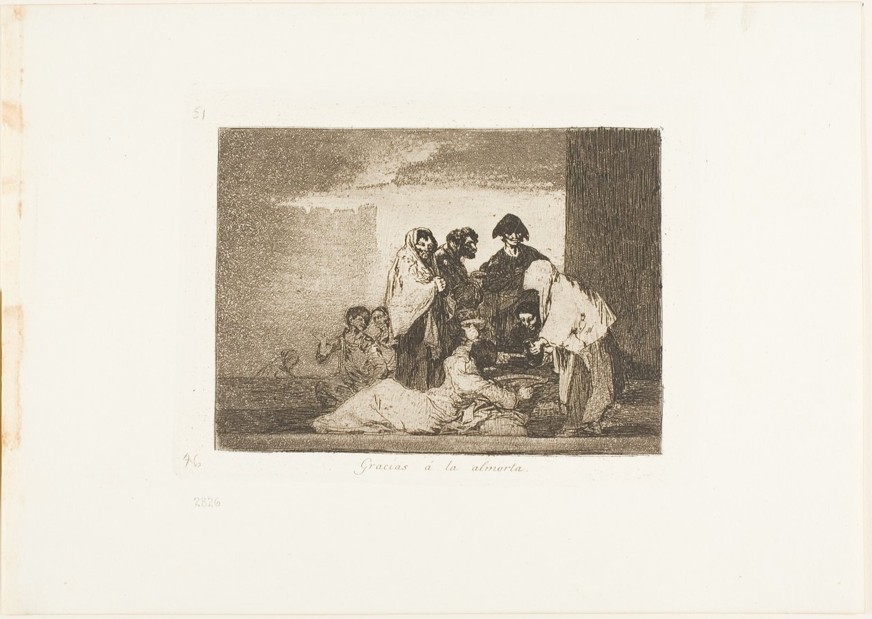 Díky Millet, deska 51 z The Disasters of War od Francisco Jose de Goya y Lucientes