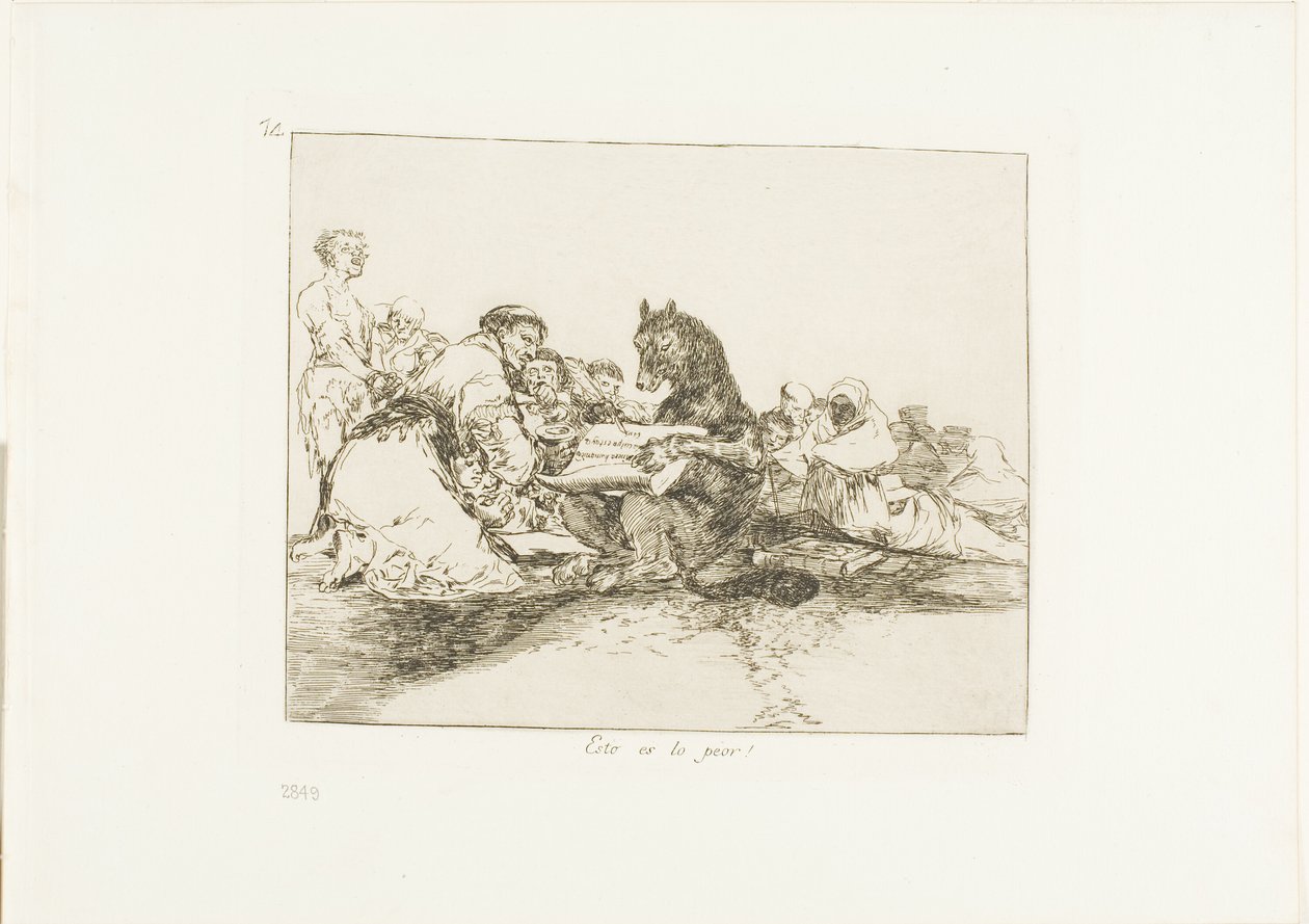 To je na tom to nejhorší!, deska 74 z The Disasters of War od Francisco Jose de Goya y Lucientes