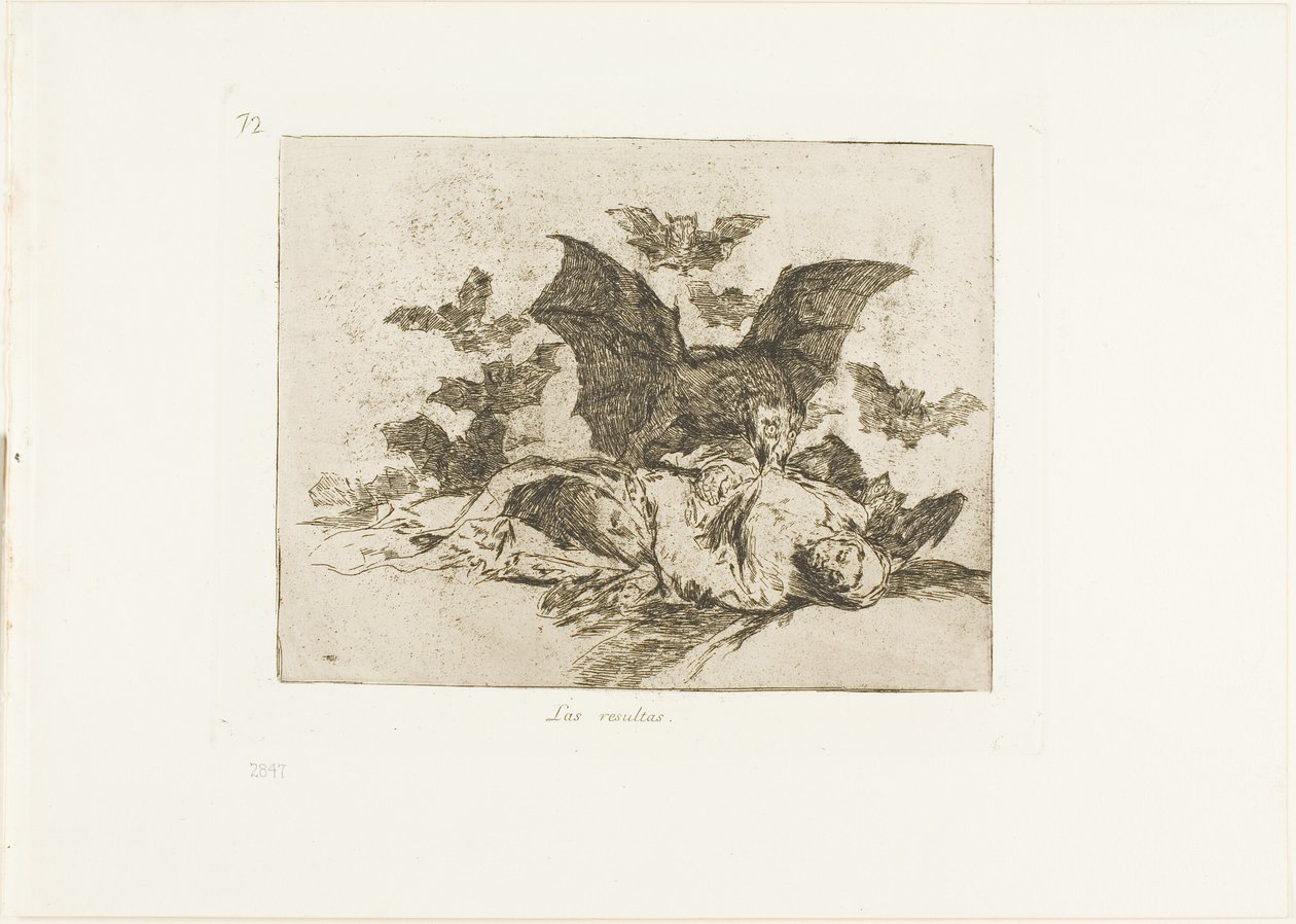 The Consequences, deska 72 z The Disasters of War od Francisco Jose de Goya y Lucientes