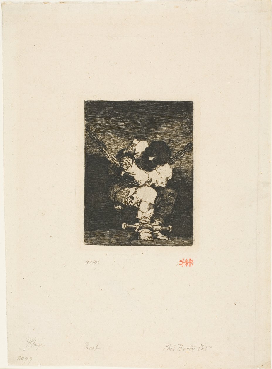 Vazba je barbarská jako zločin ("Malý vězeň") od Francisco Jose de Goya y Lucientes