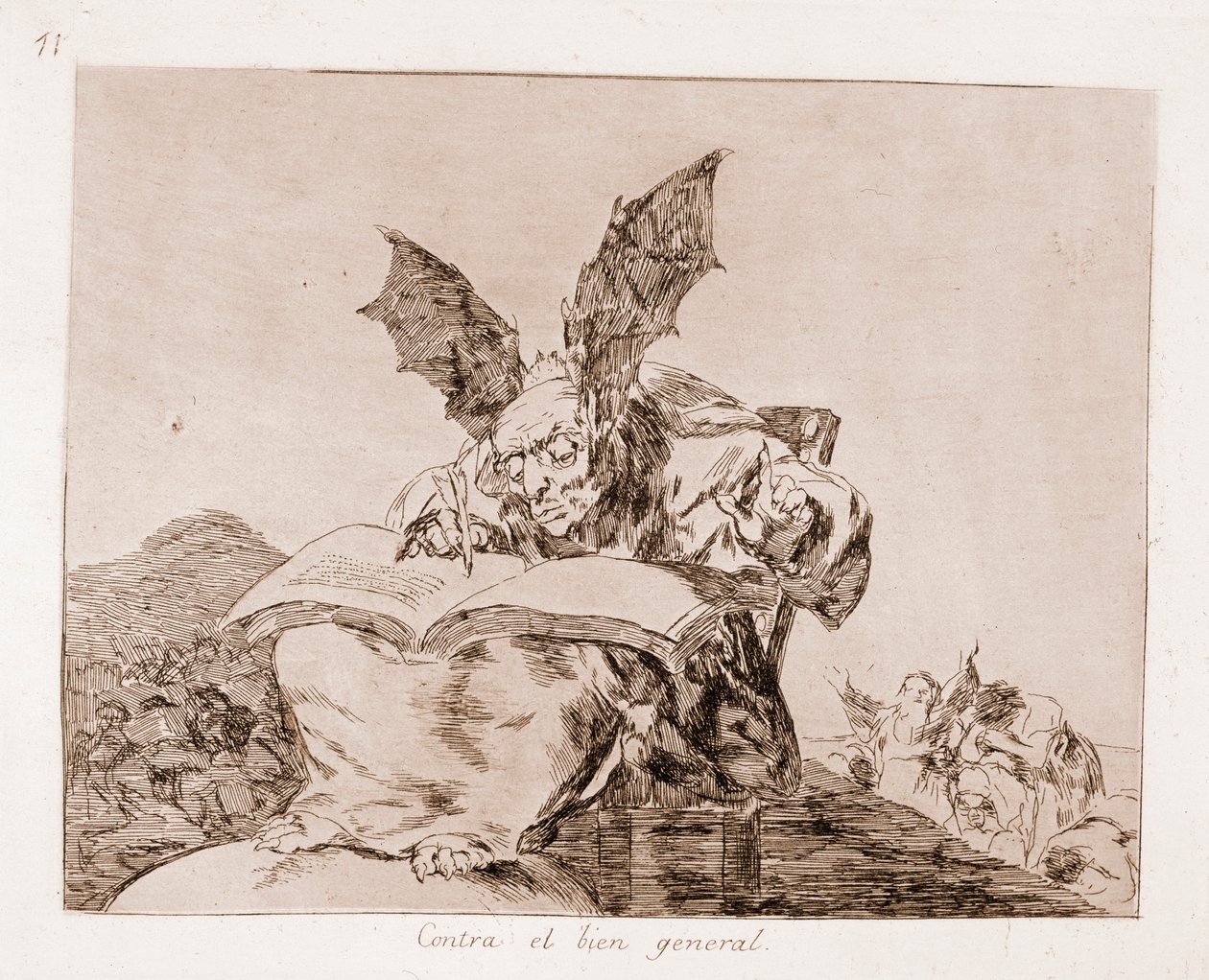 The Disasters of War: Against the common good (lept z přípravné kresby od Francisco de Goya