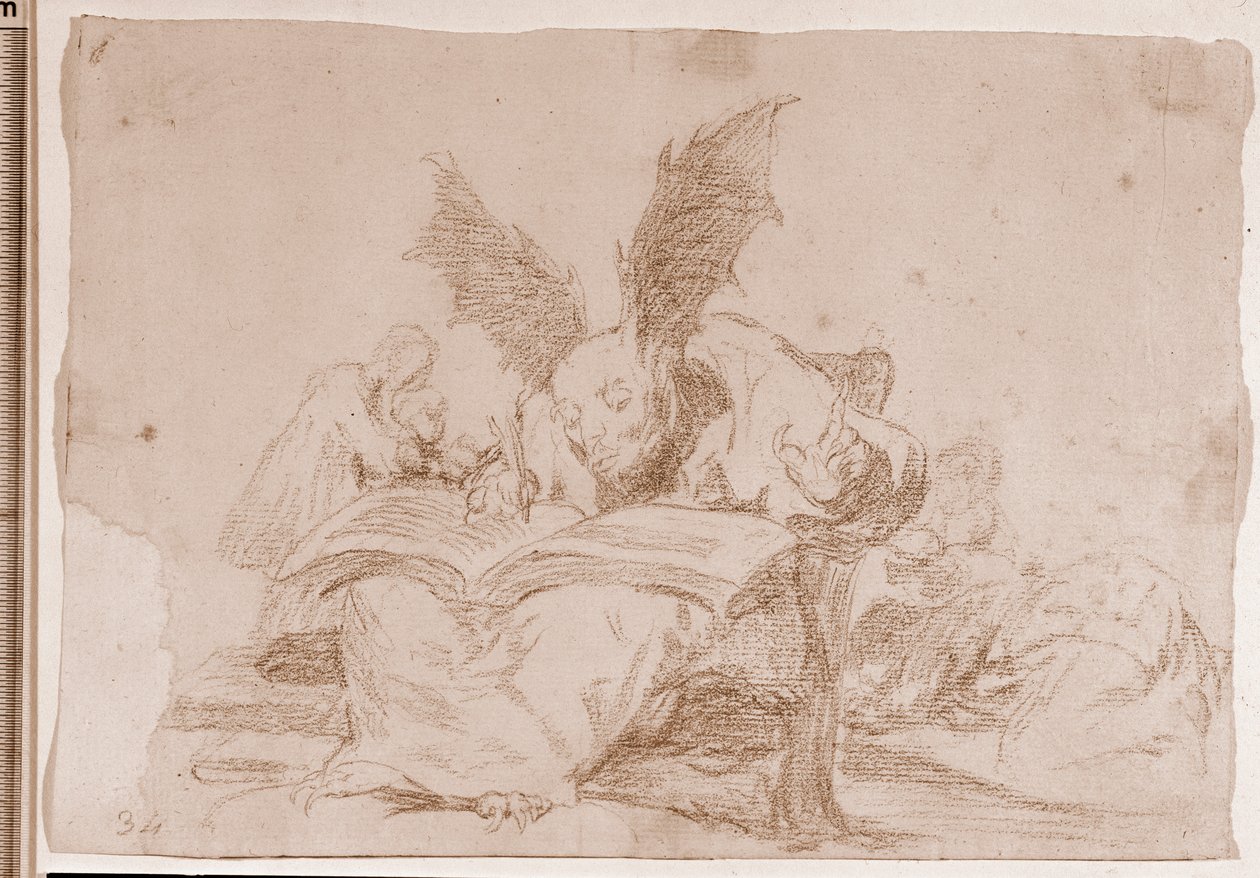 The Disasters of War: Against the common good (přípravná kresba od Francisco de Goya