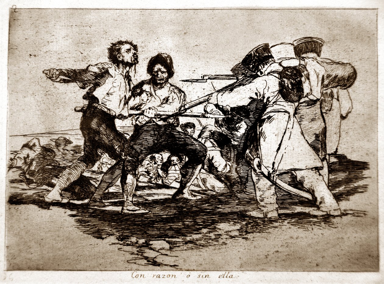 The Disasters of War: Con Razon o Sin Ella (správné nebo špatné) od Francisco Jose de Goya y Lucientes