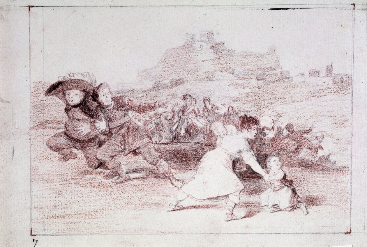 The Disasters of War: Viděl jsem to (přípravná kresba od Francisco de Goya