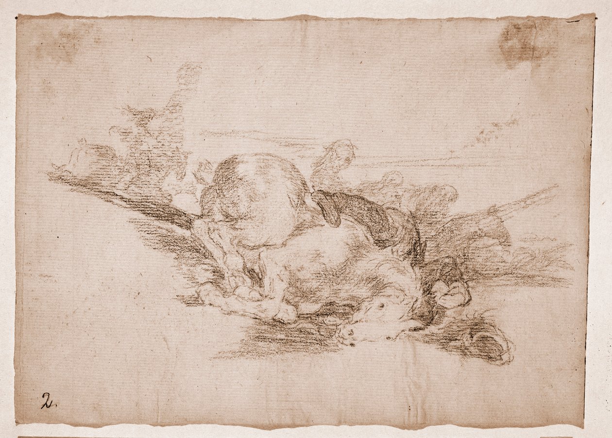 The Disasters of War: Stává se to vždycky (přípravná kresba od Francisco de Goya