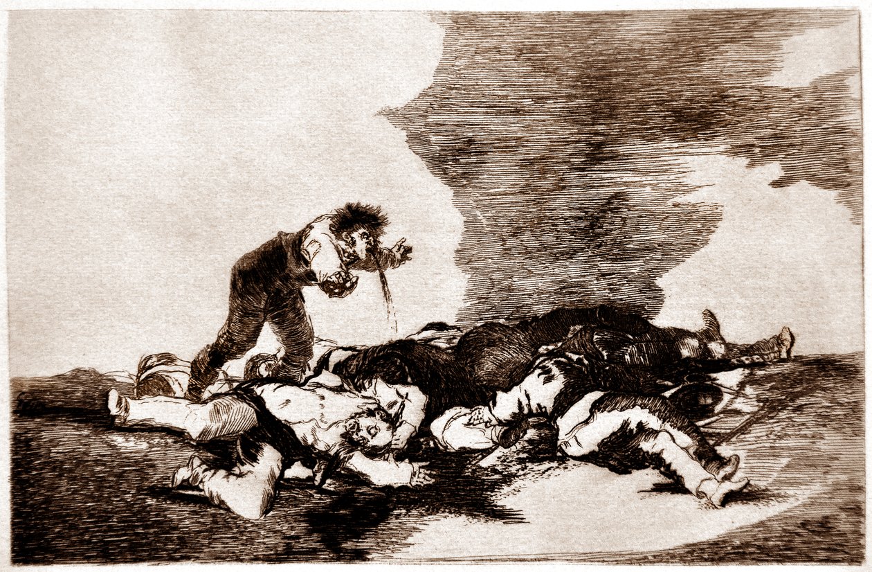 The Disasters of War: Para eso habeis nacido (proto jste se narodili) od Francisco Jose de Goya y Lucientes