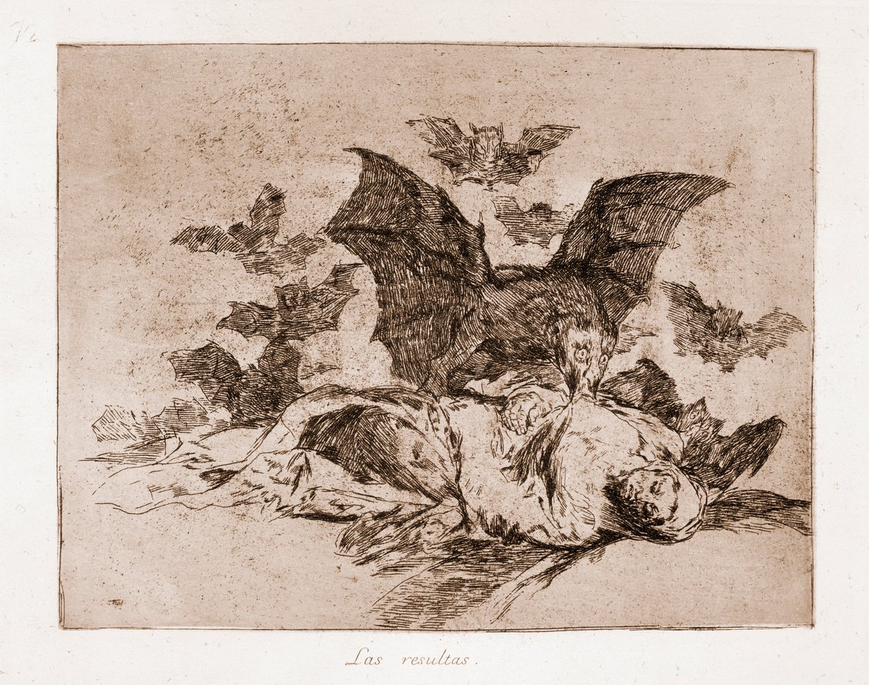 The Disasters of War: Výsledky (lept z přípravné kresby od Francisco de Goya