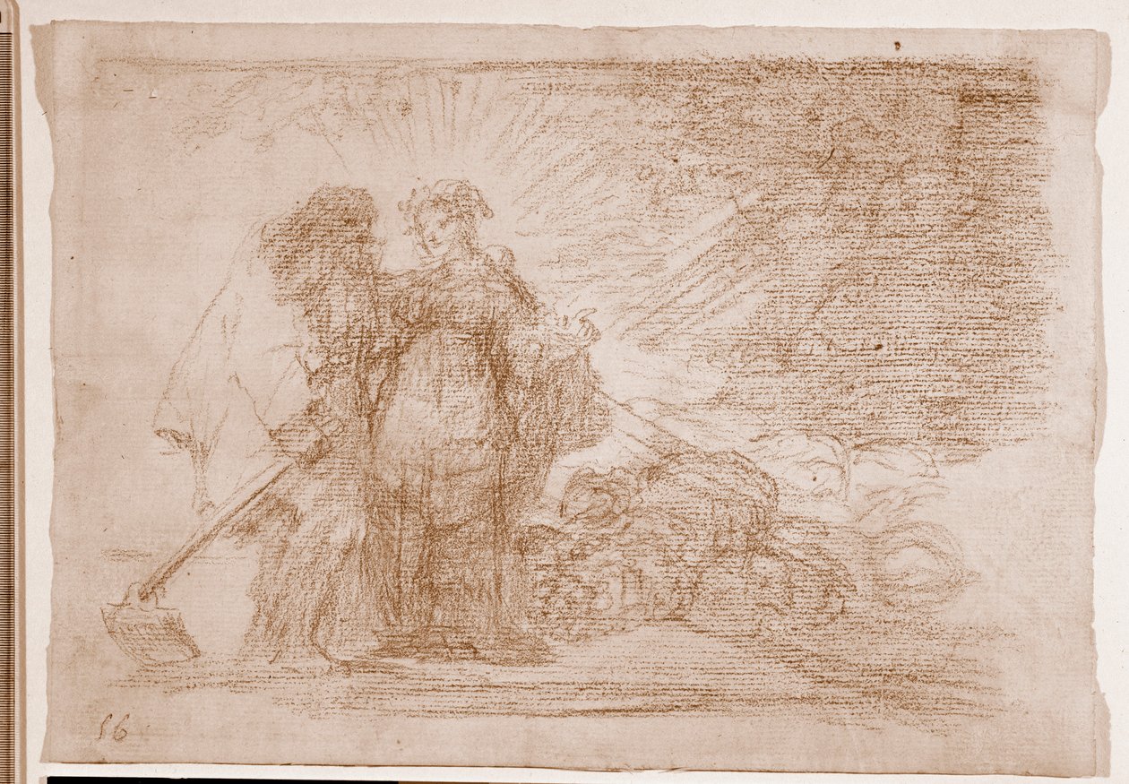 The Disasters of War: Toto je pravda (přípravná kresba od Francisco de Goya