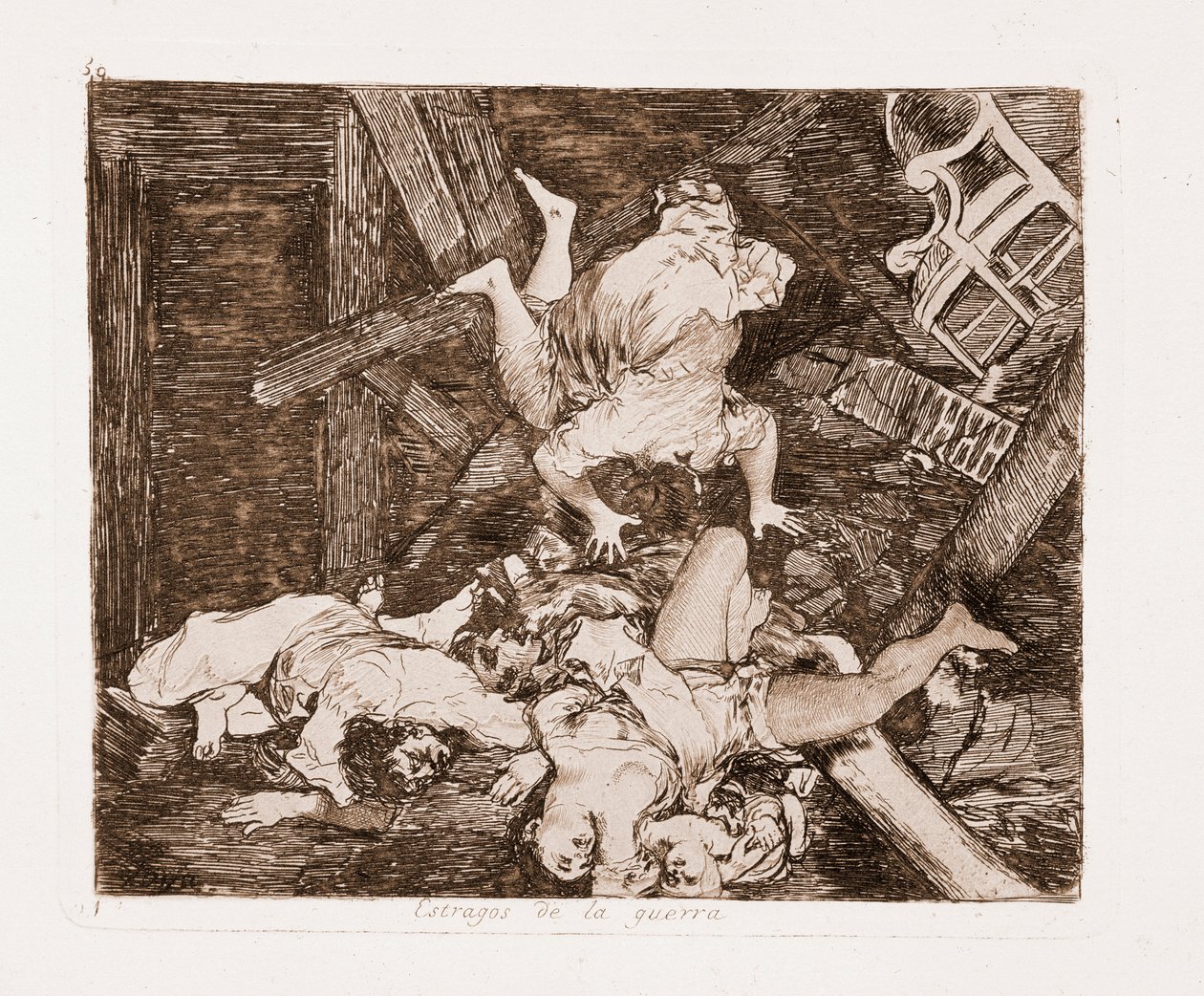 The Disasters of War : War damages (rytina po přípravné kresbě od Francisco de Goya