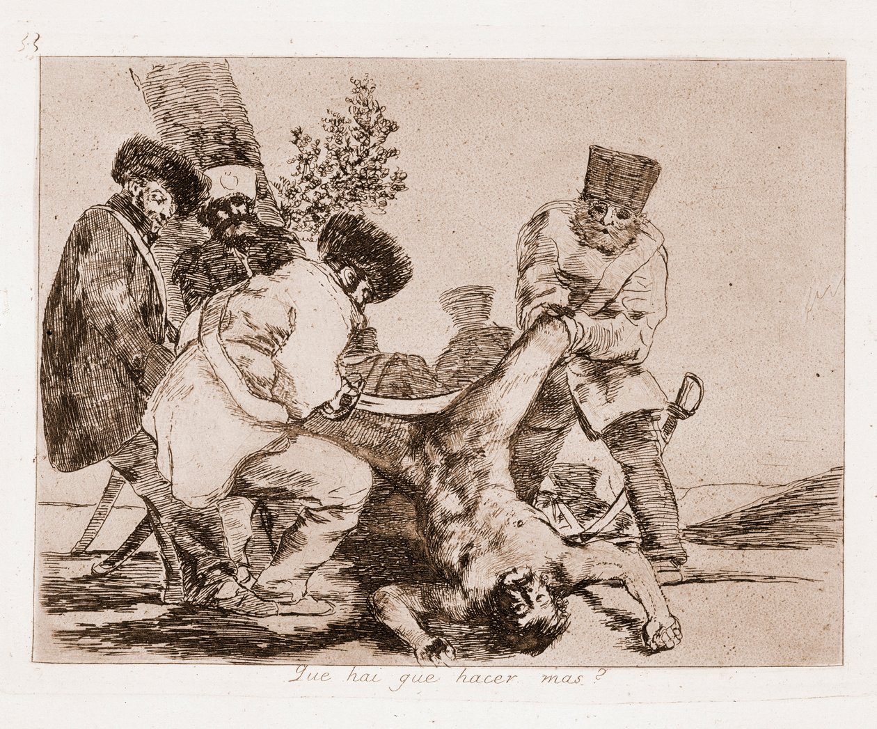 The Disasters of War: Co jiného můžeme dělat? (Gravírování po kreslení od Francisco de Goya