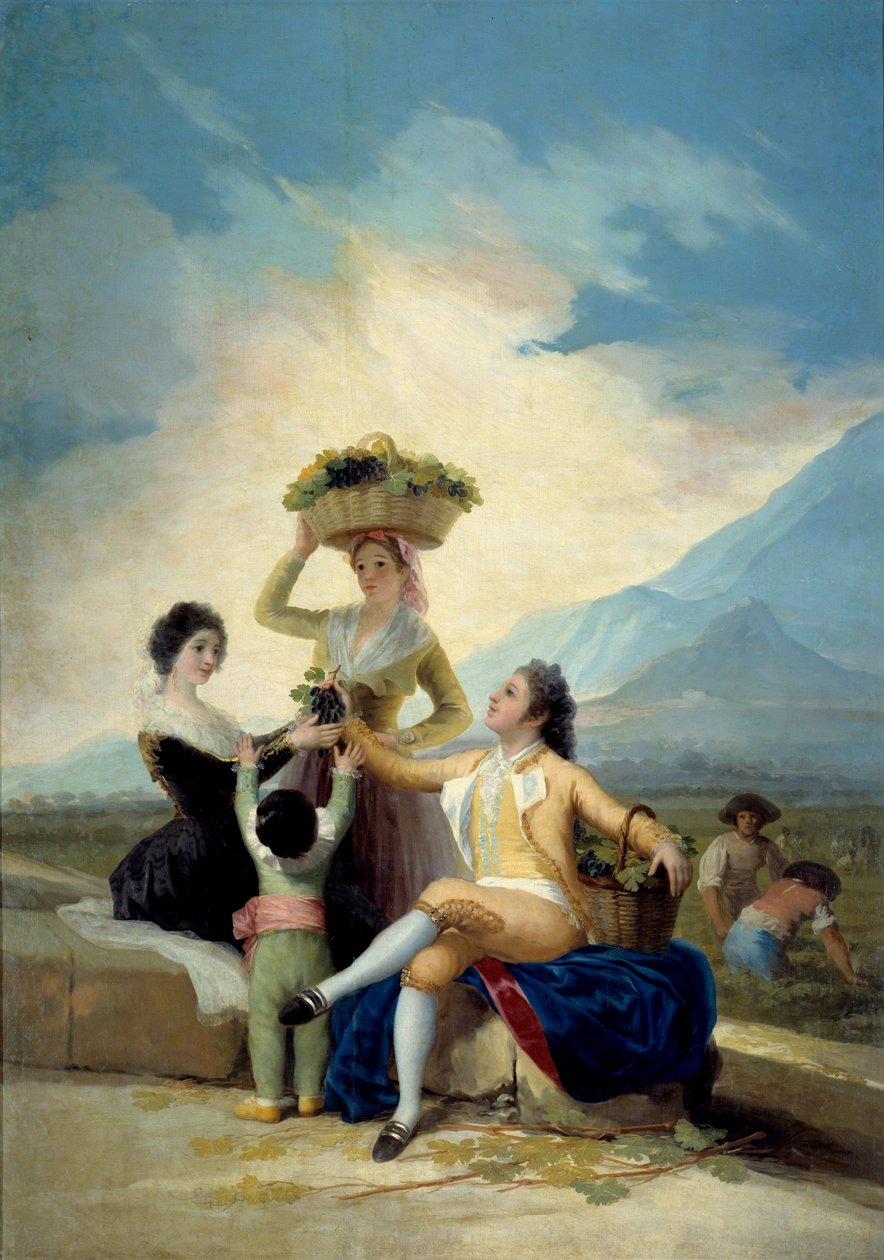 Obraz The Harvest od Francisca de Goyi (1746-1828) 1786 Sun. 2,75x1,9 m Madrid, muzeum Prado od Francisco de Goya