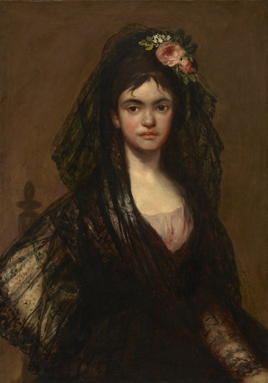 Madrileña, konec 19. století od Francisco de Goya
