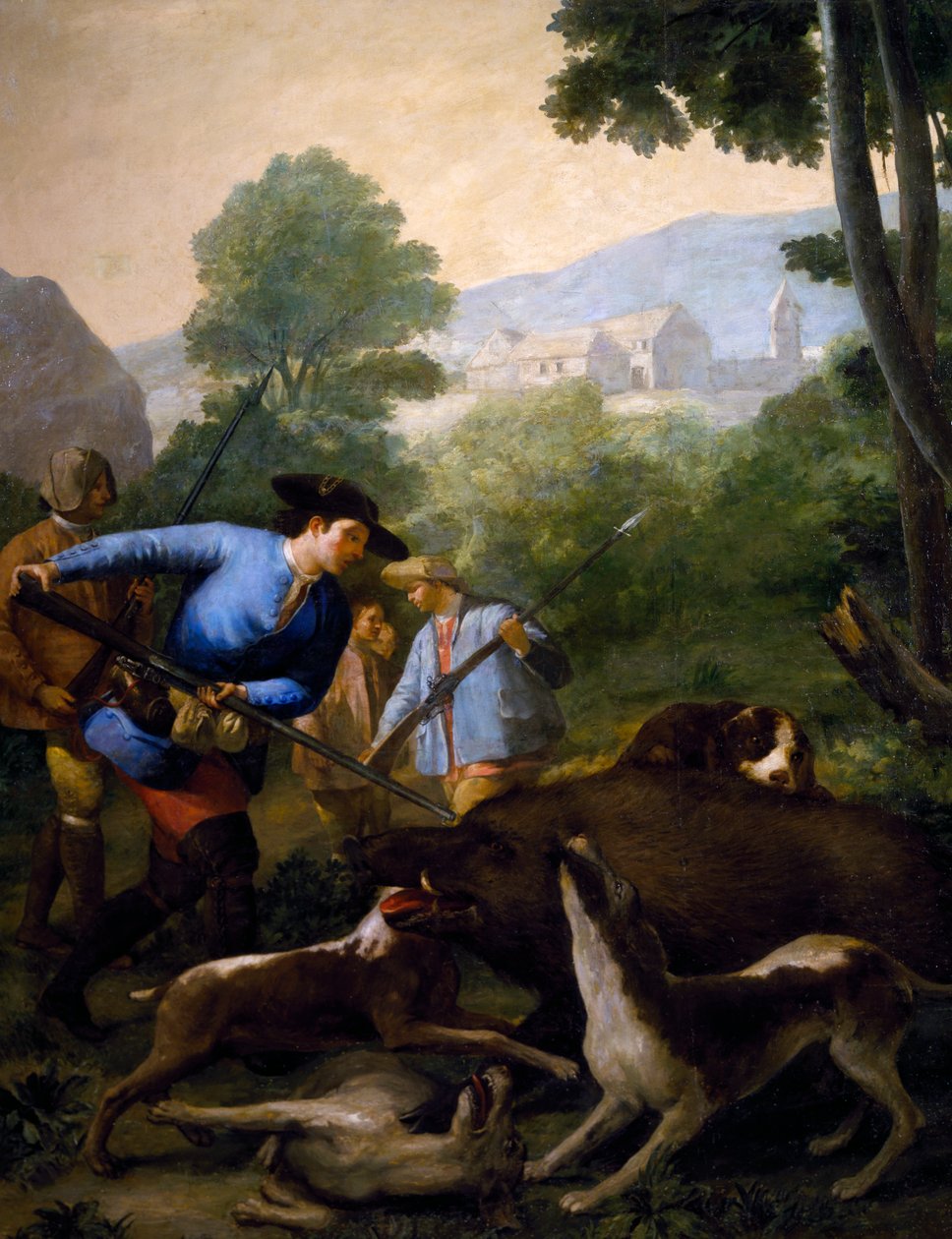 Lov na kance od Francisco Jose de Goya y Lucientes