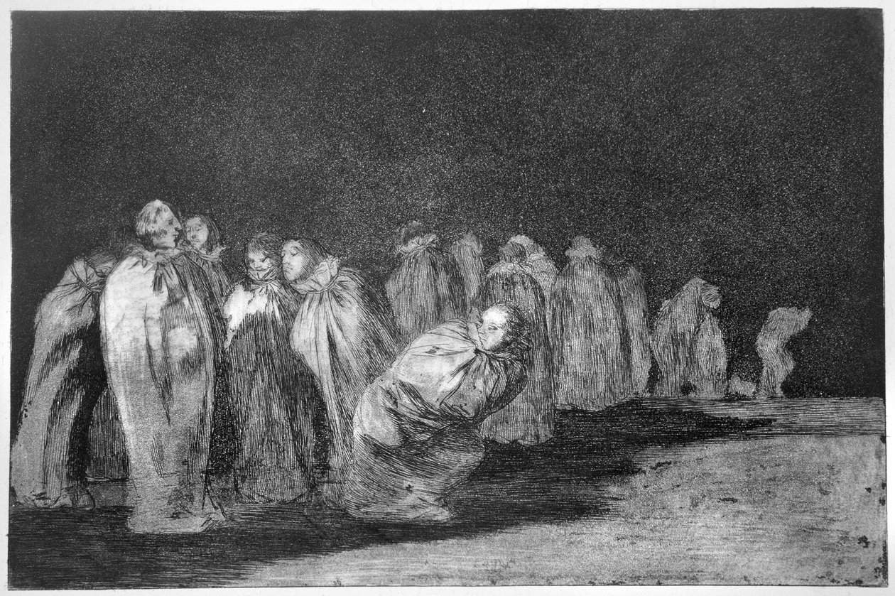 Muži v pytlích, deska 8 "Přísloví" od Francisco Jose de Goya y Lucientes