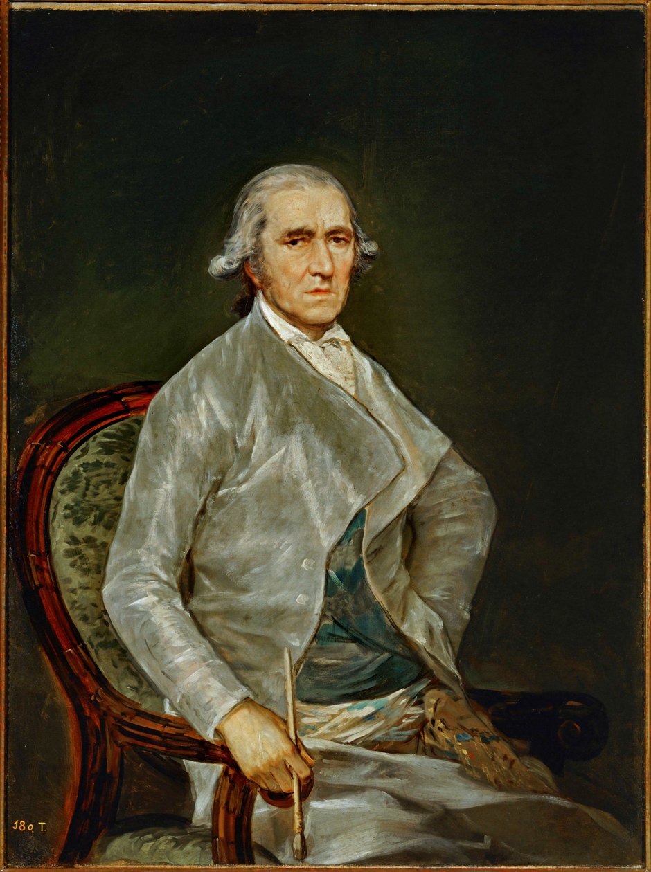Malíř Francisco Bayeu ... (malba na plátně) od Francisco Jose de Goya y Lucientes