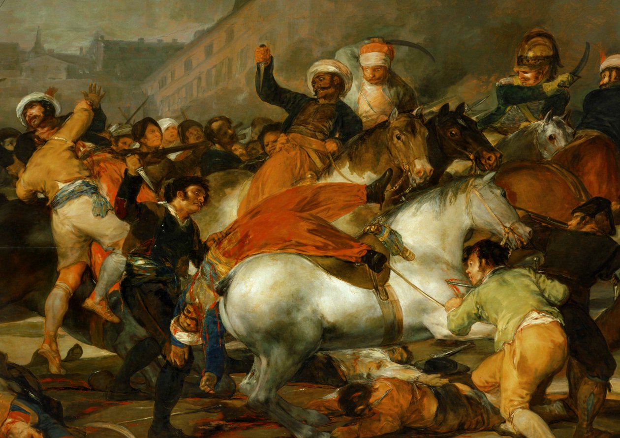 Druhý květen 1808 v Madridu: náboj ... (malba na plátně) od Francisco Jose de Goya y Lucientes