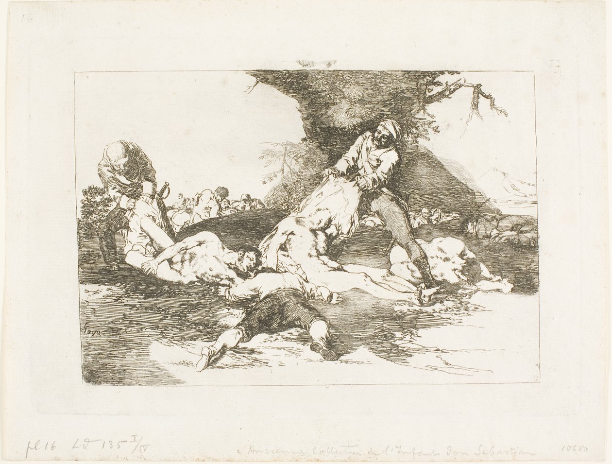 They Make Use of them, deska 16 z The Disasters of War od Francisco Jose de Goya y Lucientes