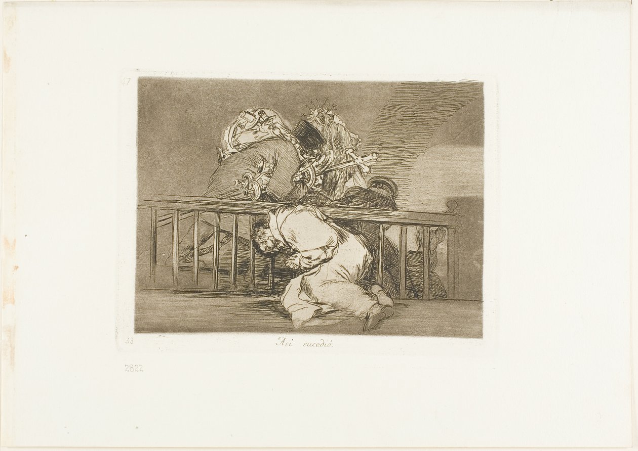 Takto se to stalo, deska 47 z The Disasters of War od Francisco Jose de Goya y Lucientes