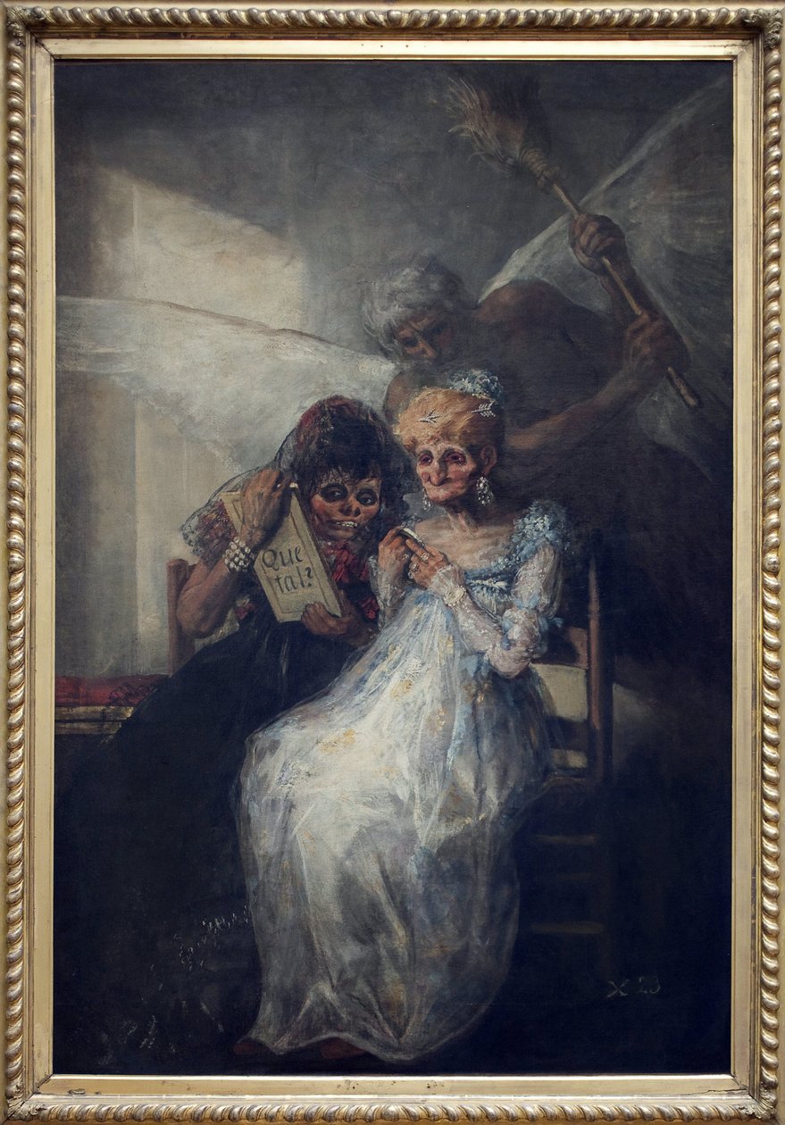 Čas, řekl Les Vieilles. Obraz Francisco de Goya y Lucientes (1746-1828), olej na plátně, cca 1808-1812, španělské umění počátku 19. století. Muzeum výtvarného umění Lille. od Francisco de Goya