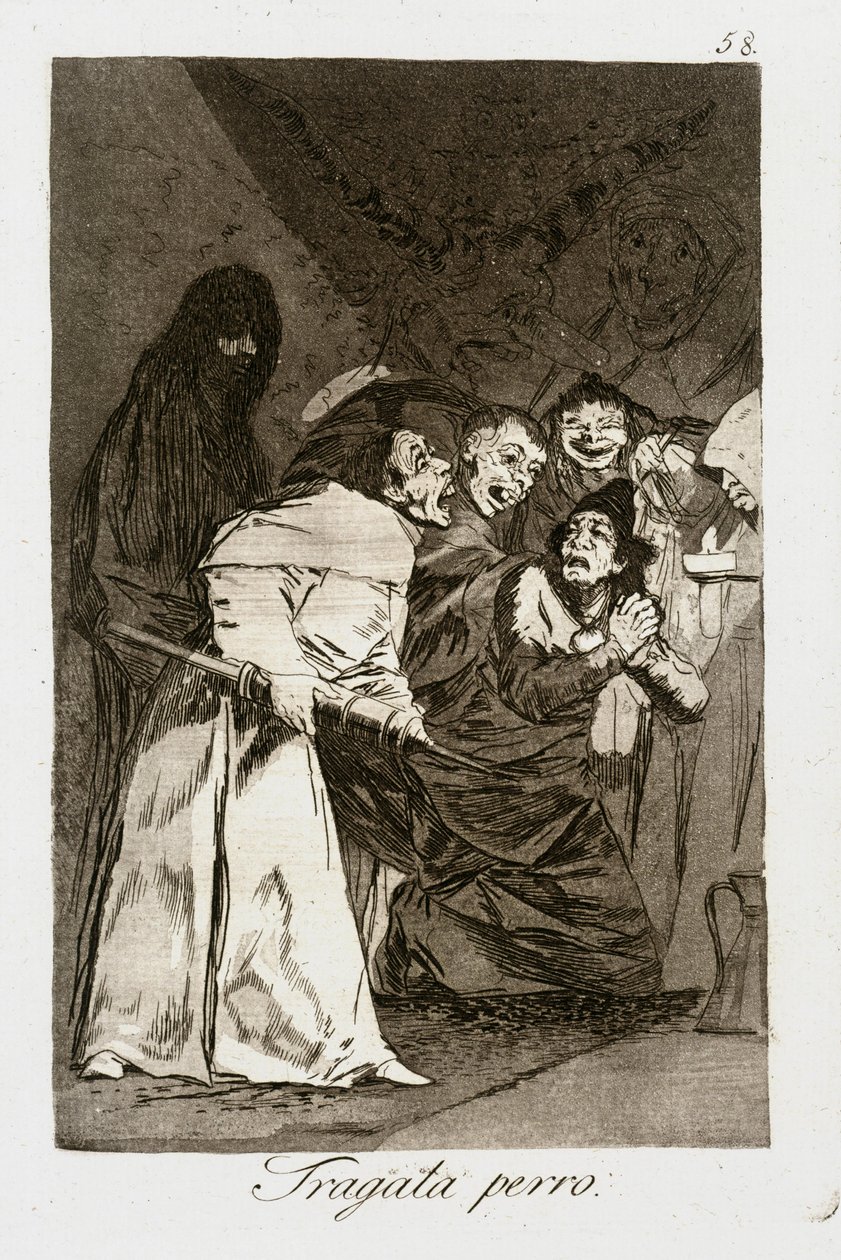 Spolkni to, pse (Caprichos 58) od Francisco Jose de Goya y Lucientes