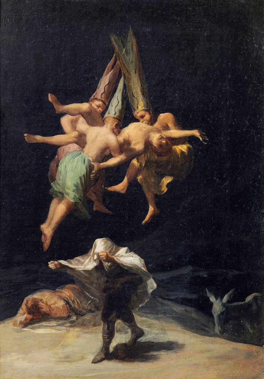 Vol de Sorcieres – Čarodějky v letu od Francisca de Goyi (1746-1828) od Francisco de Goya