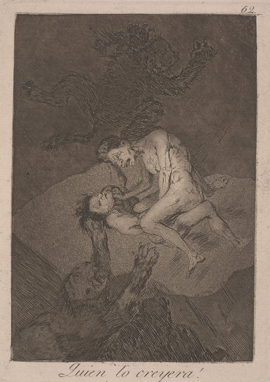 Koho by to napadlo! (Quien lo creyera!) od Francisco de Goya