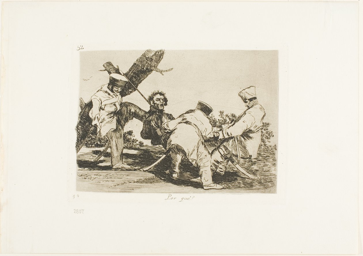 Proč?, deska 32 z The Disasters of War od Francisco Jose de Goya y Lucientes