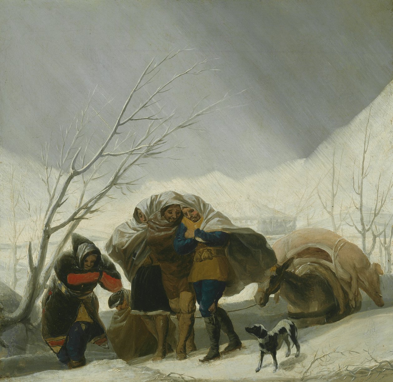 Zimní scéna od Francisco Jose de Goya y Lucientes