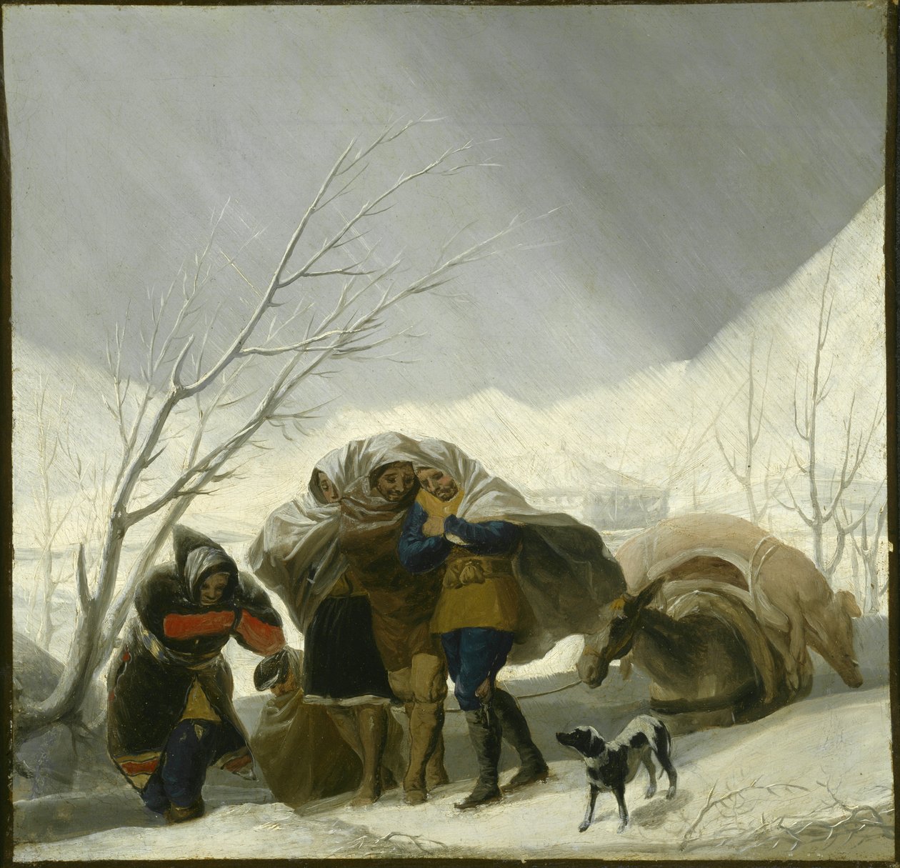 Zimní scéna, kolem roku 1786 od Francisco de Goya