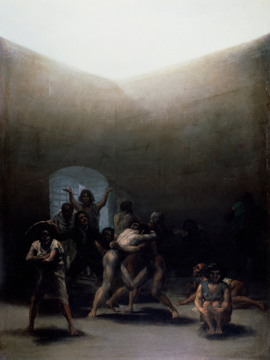 Dvůr s šílenci od Francisco Jose de Goya y Lucientes