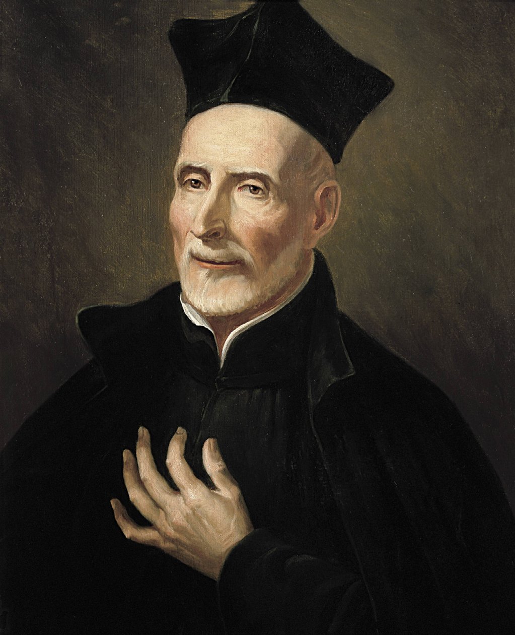 Calasanz, Svatý Josef (1556-1648). Španělský náboženský muž a pedagog. Saint Joseph Calasanctius (olej na plátně) od Francisco Jover y Casanova