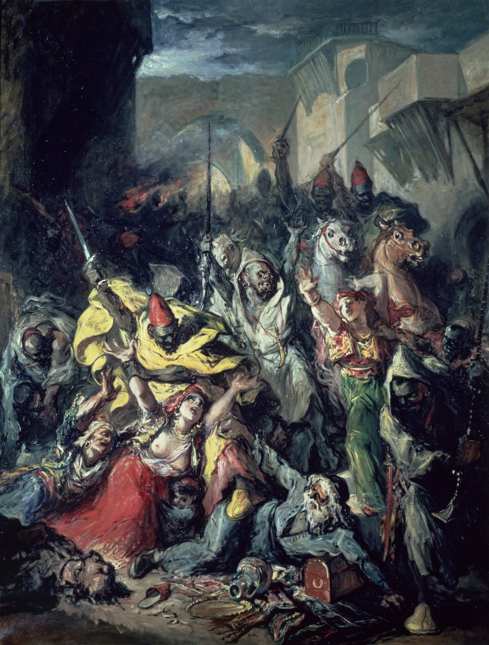 Boj Maurů (olej na plátně) od Francisco Lameyer