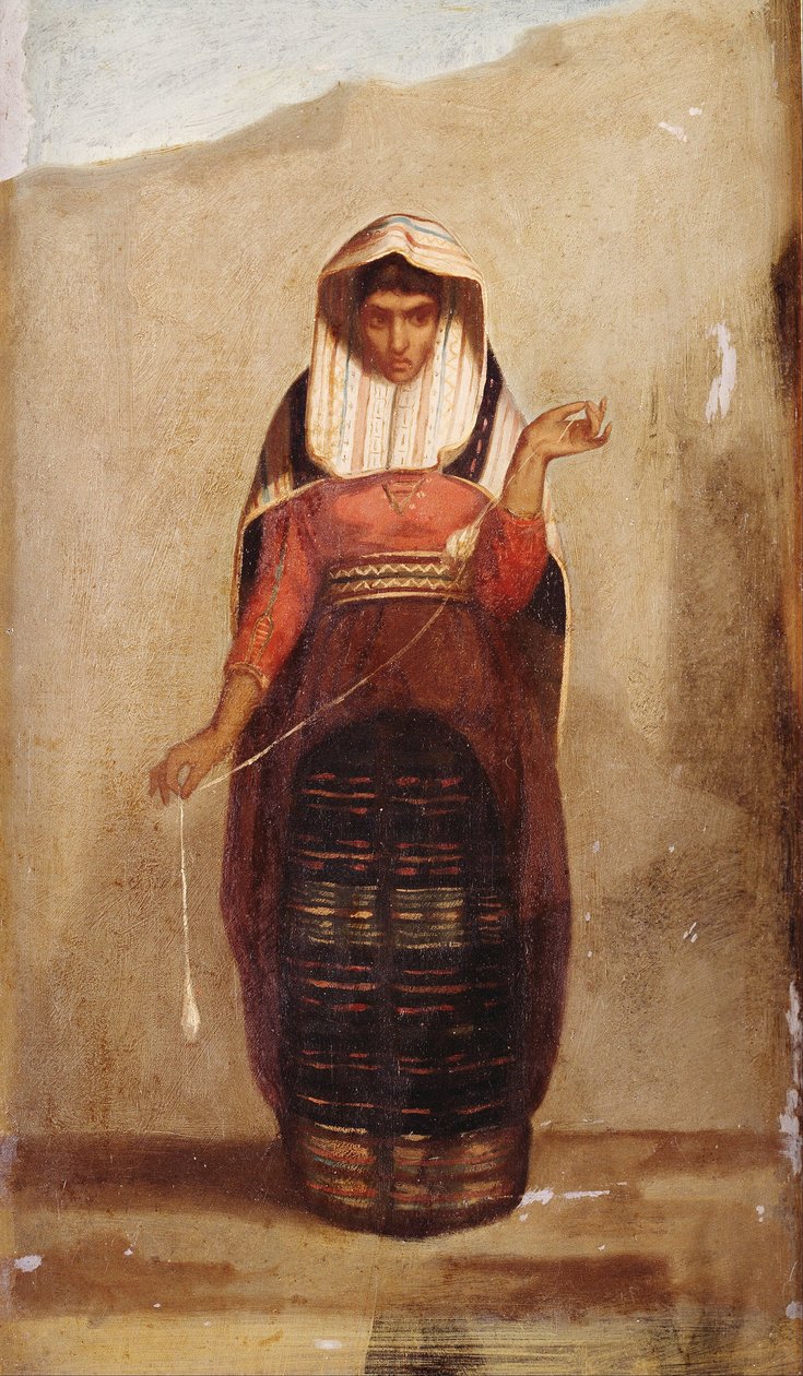 The Spinner od Francisca Laso (1823-1869), Lima Art Museum od Francisco Laso