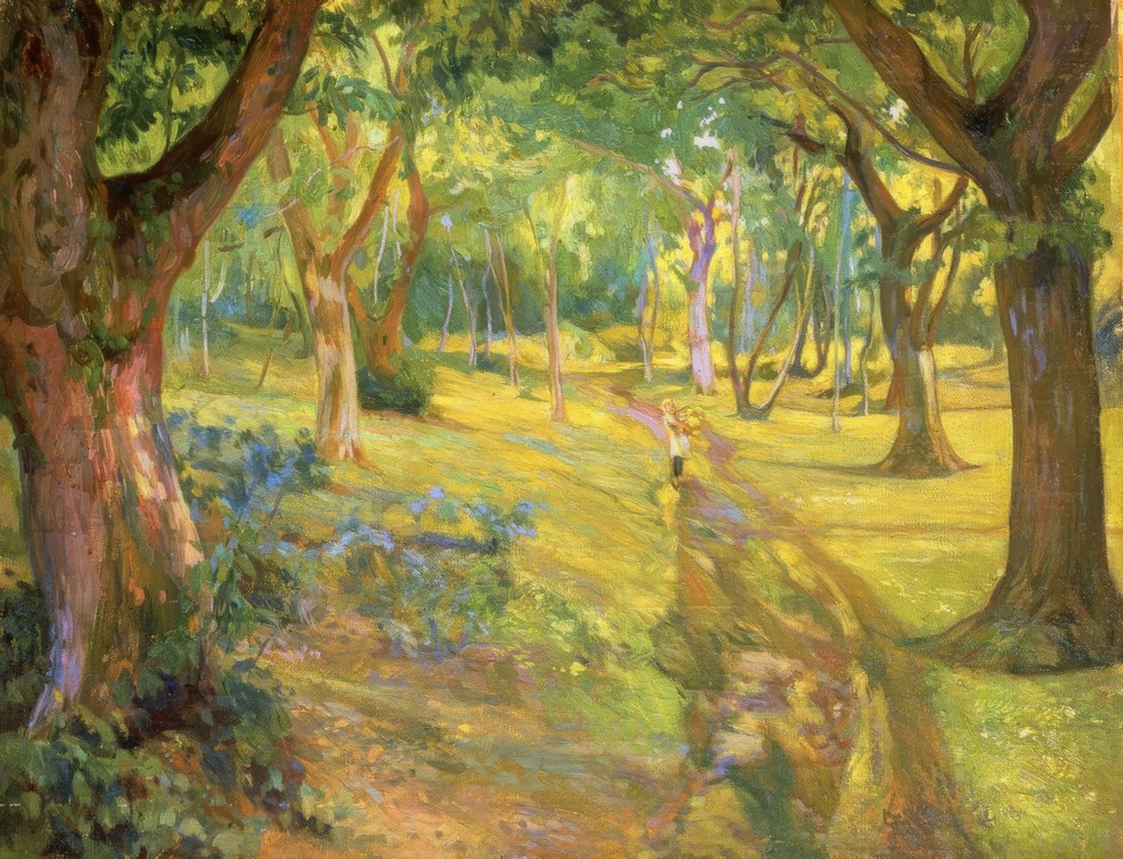 LES - 1923 - OLEJ / PLÁTNO - 90X68 CM od Francisco Llorens Diaz