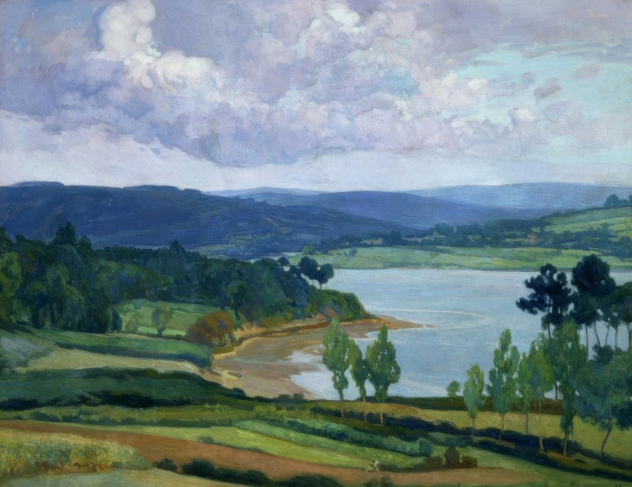 RIA GALLEGA-OLEO / PLÁTNO – 90X126–1930 / 36– od Francisco Llorens Diaz