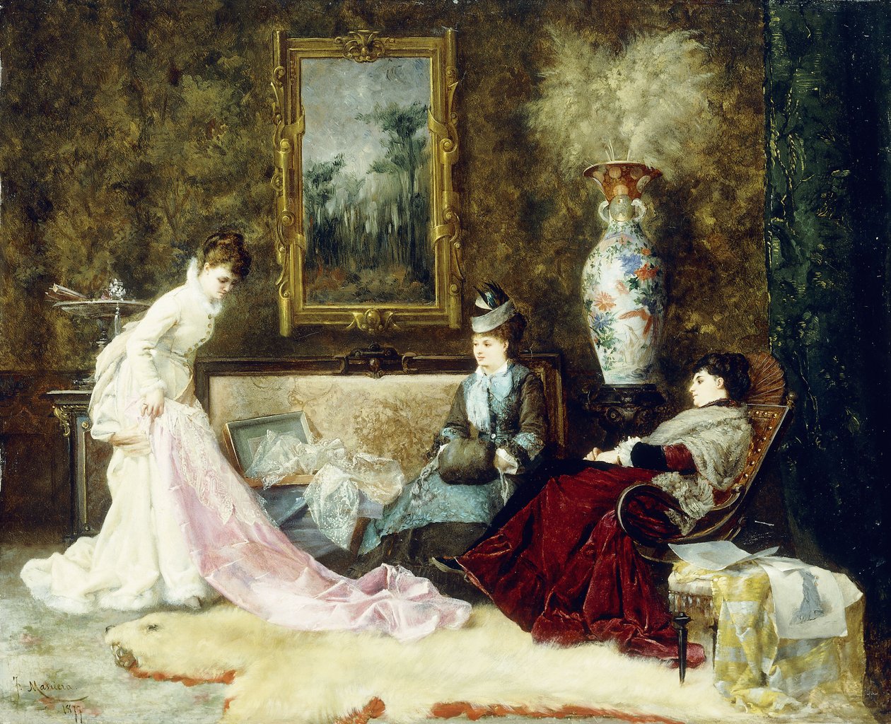 Jemná krajka, 1877 od Francisco Masriera y Manovens
