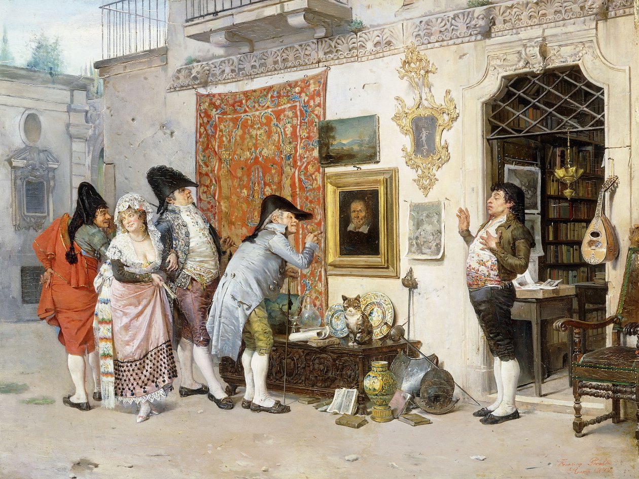 Antikvariát; Antikvariát, 1872 od Francisco Peralta del Campo